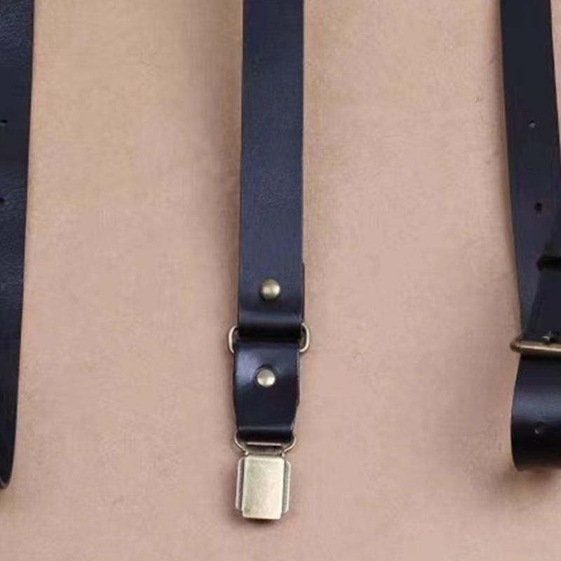 Men'S Formal Wear With Suspenders - 39BD Alças suspensas couro PU ajustáveis