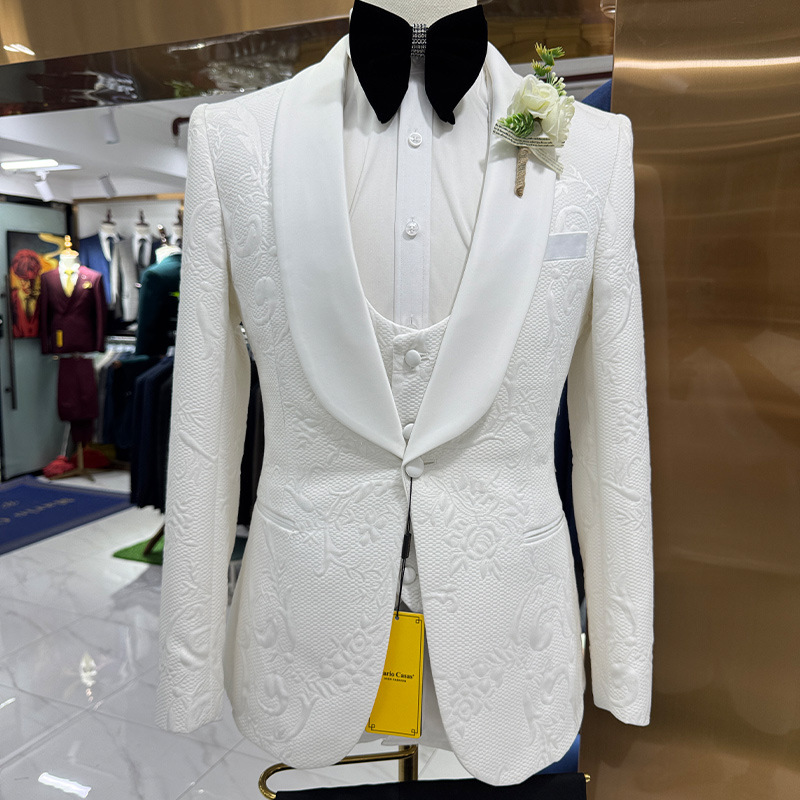 Men'S Formal Wear In Wedding - Terno de Casamento Masculino Branco 3