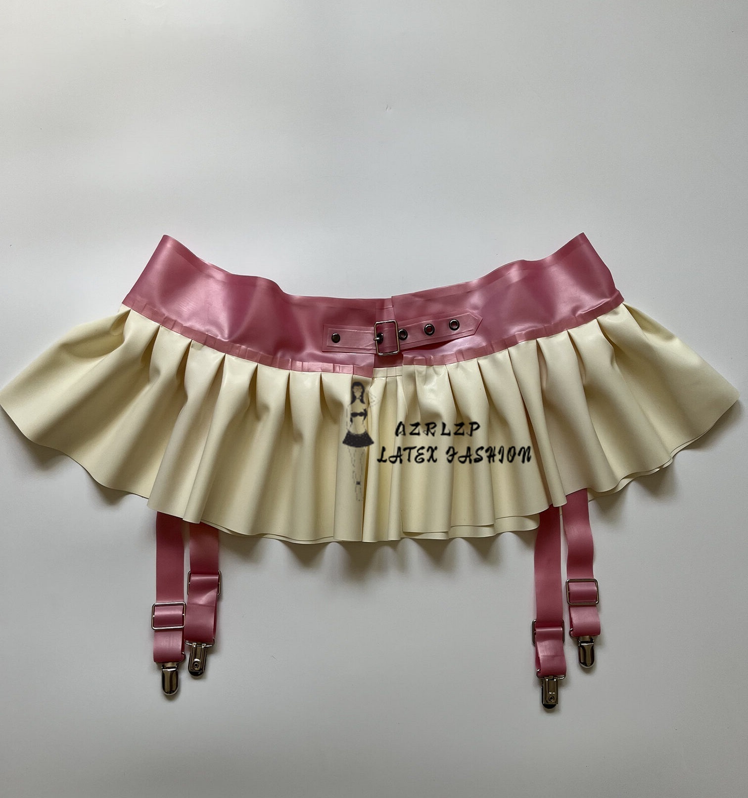 Tie Bar Clip - Cinto de liga feminino com babados