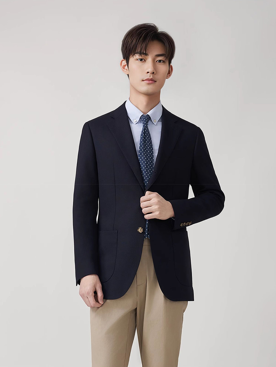 Men'S Formal Wear For Graduation - Conjunto de terno blazer de lã