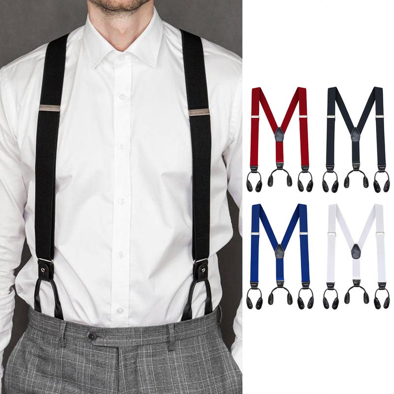 Men'S Formal Wear With Suspenders - Suspensório masculino adulto, resistente, casual, formal,