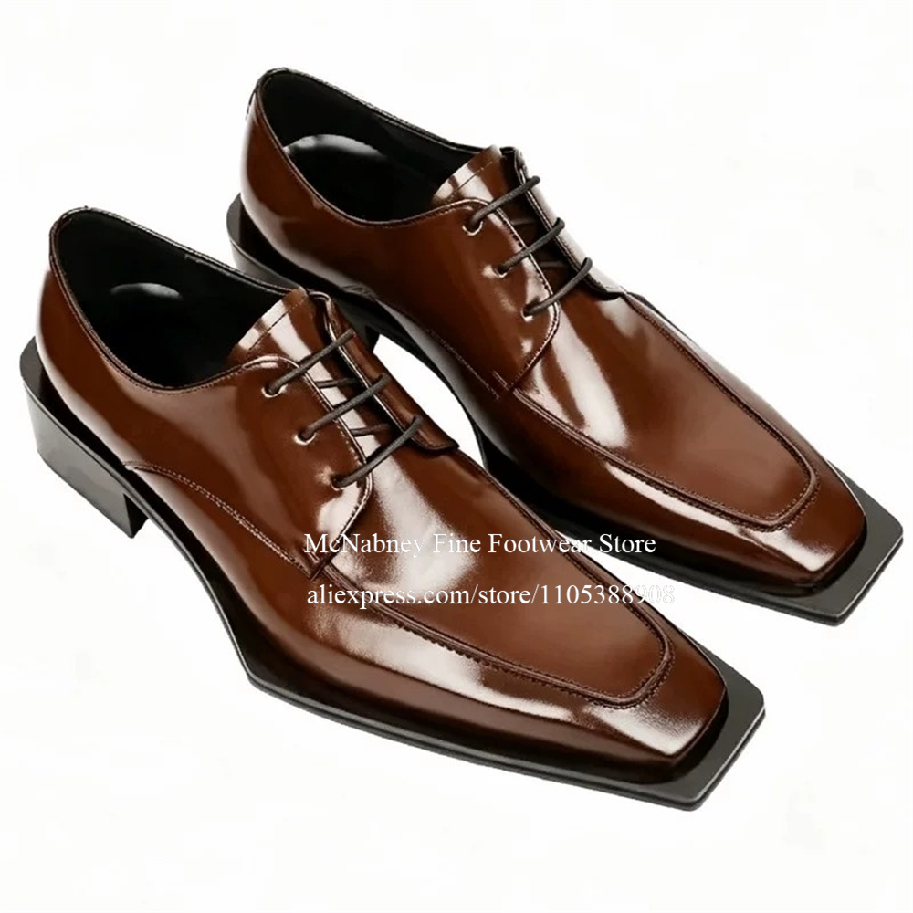 Men'S Formal Wear In Wedding - Sapatos Sociais de Couro com Tachas,