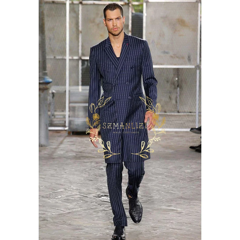 Men Formal Wear Blue - Terno Masculino Formal de 2 Peças