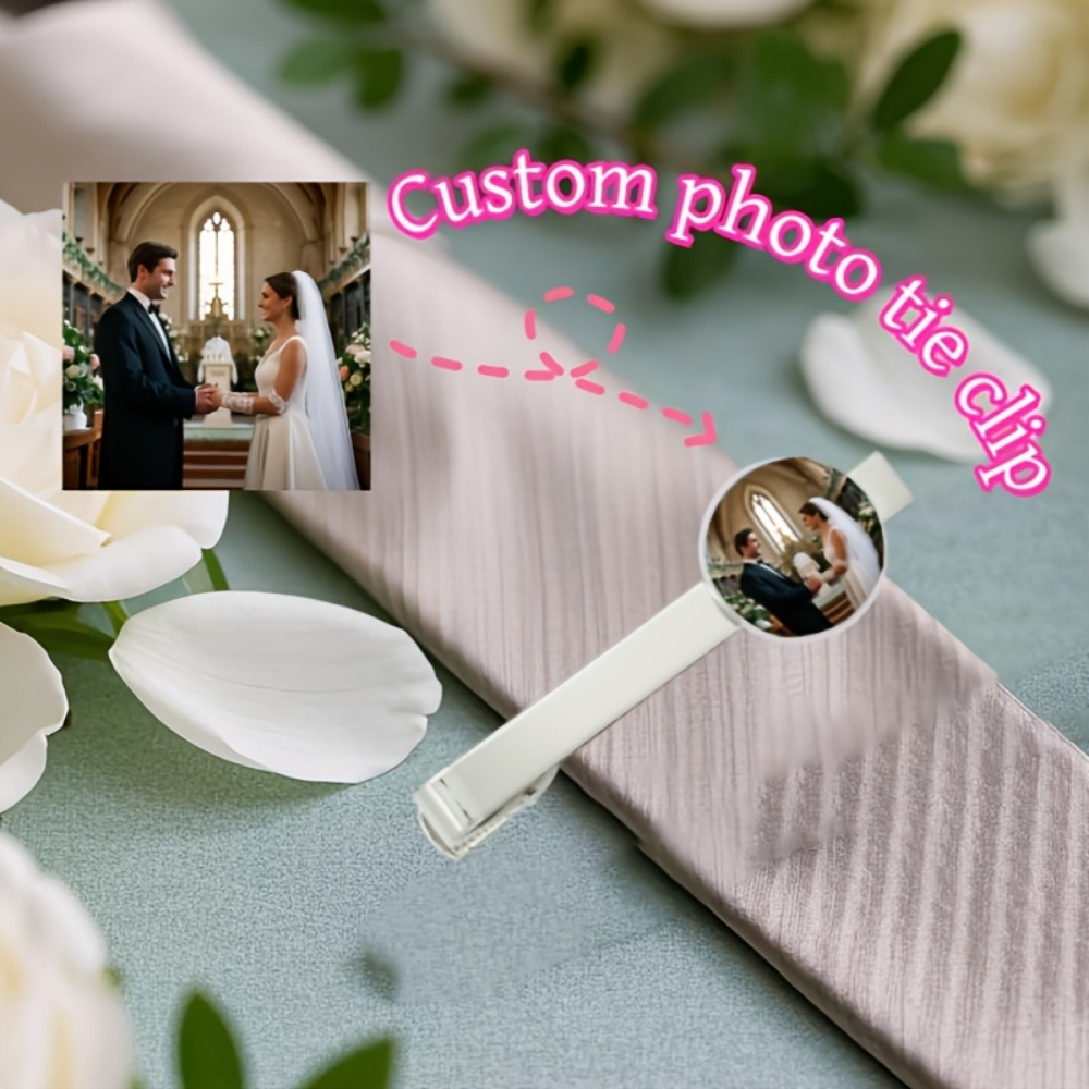 Tie Bar Clip - Prendedor de Gravata Personalizado com Foto