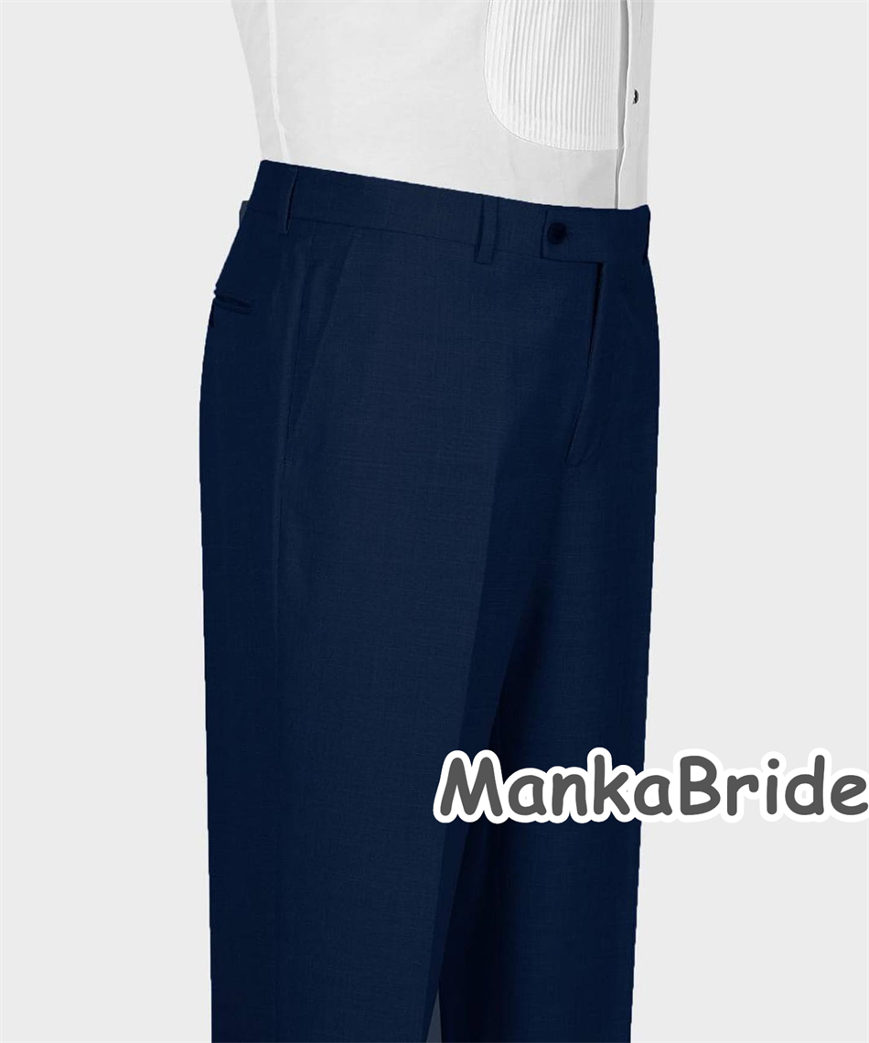 Elegante azul marinho clássico - Men Formal Wear Blue avaliação e preço
