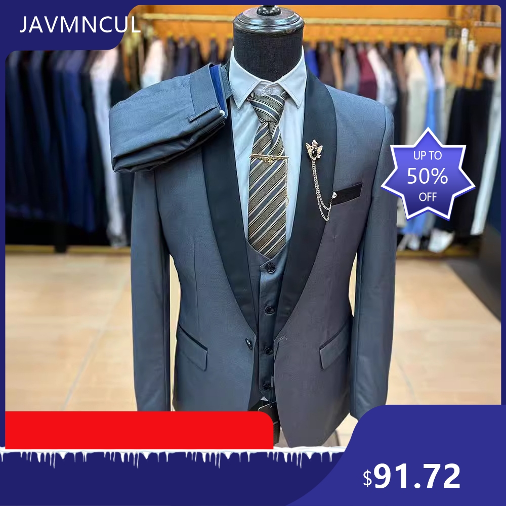 Terno Masculino Slim Fit de 3  - Men'S Formal Wear For Graduation avaliação e preço