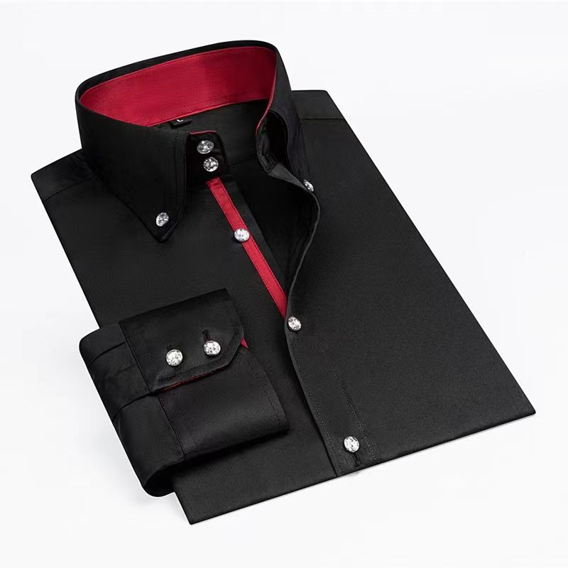 Homens designer vestido camisa - Korean Men Formal Wear avaliação e preço