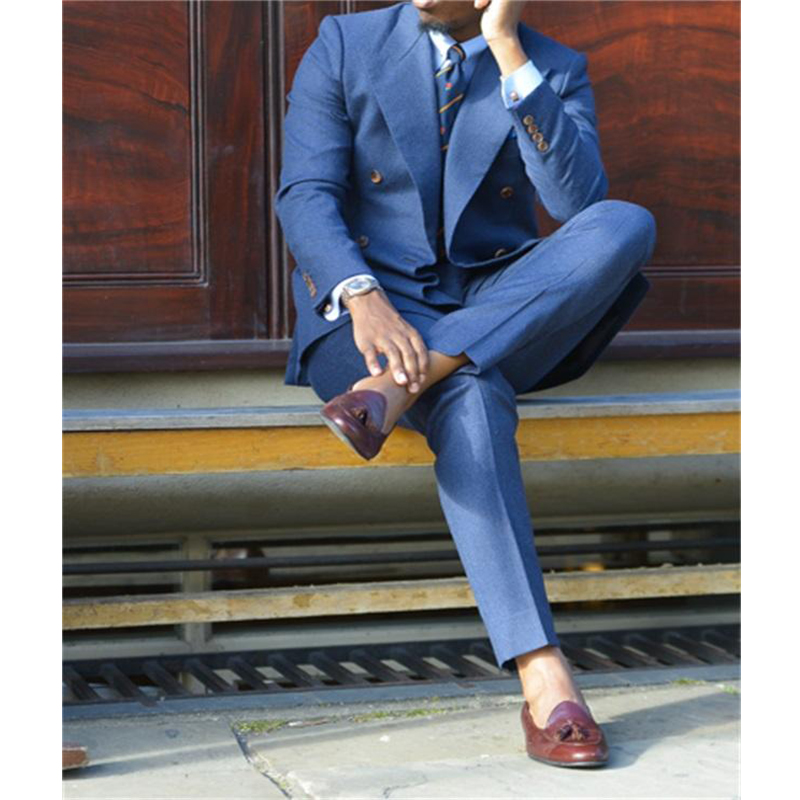 Fatos formais azuis escuros ma - Men'S Formal Wear In Wedding avaliação e preço