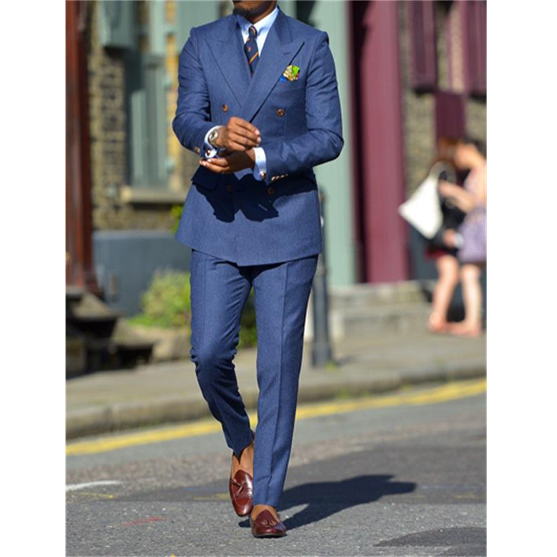 Fatos formais azuis escuros ma - Men'S Formal Wear In Wedding avaliação e preço