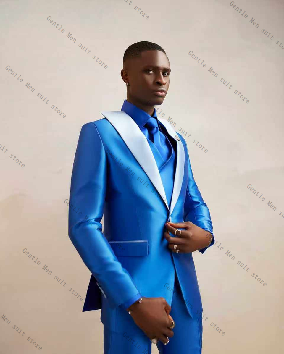 Conjunto de terno masculino de - Men Formal Wear Blue avaliação e preço
