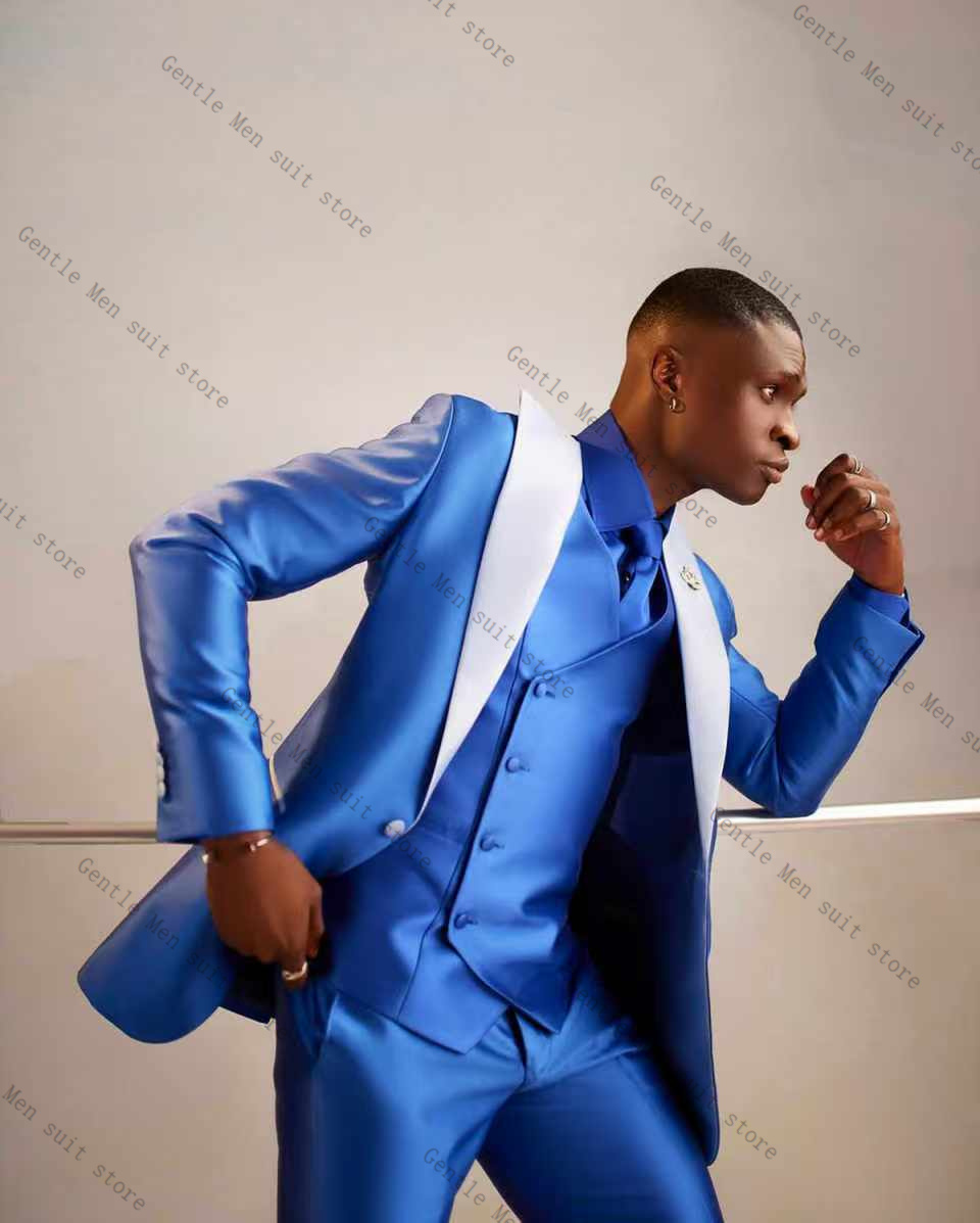 Conjunto de terno masculino de - Men Formal Wear Blue avaliação e preço