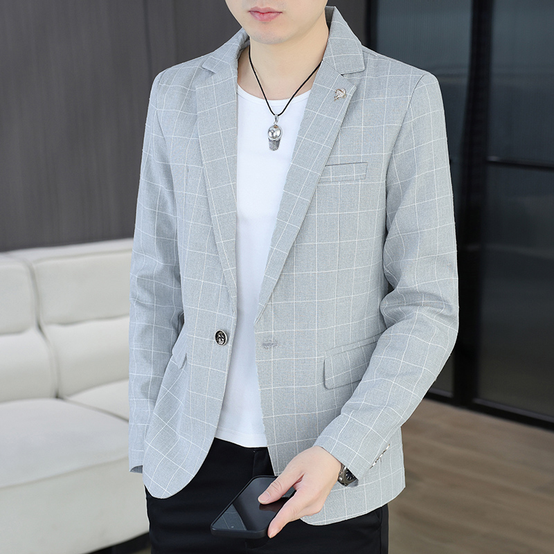 Blazer ao ar livre masculino c - Korean Men Formal Wear avaliação e preço