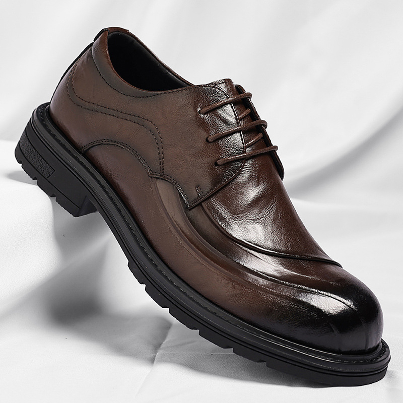 Sapatos de Couro Genuíno Marro - Men'S Formal Wear In Wedding avaliação e preço