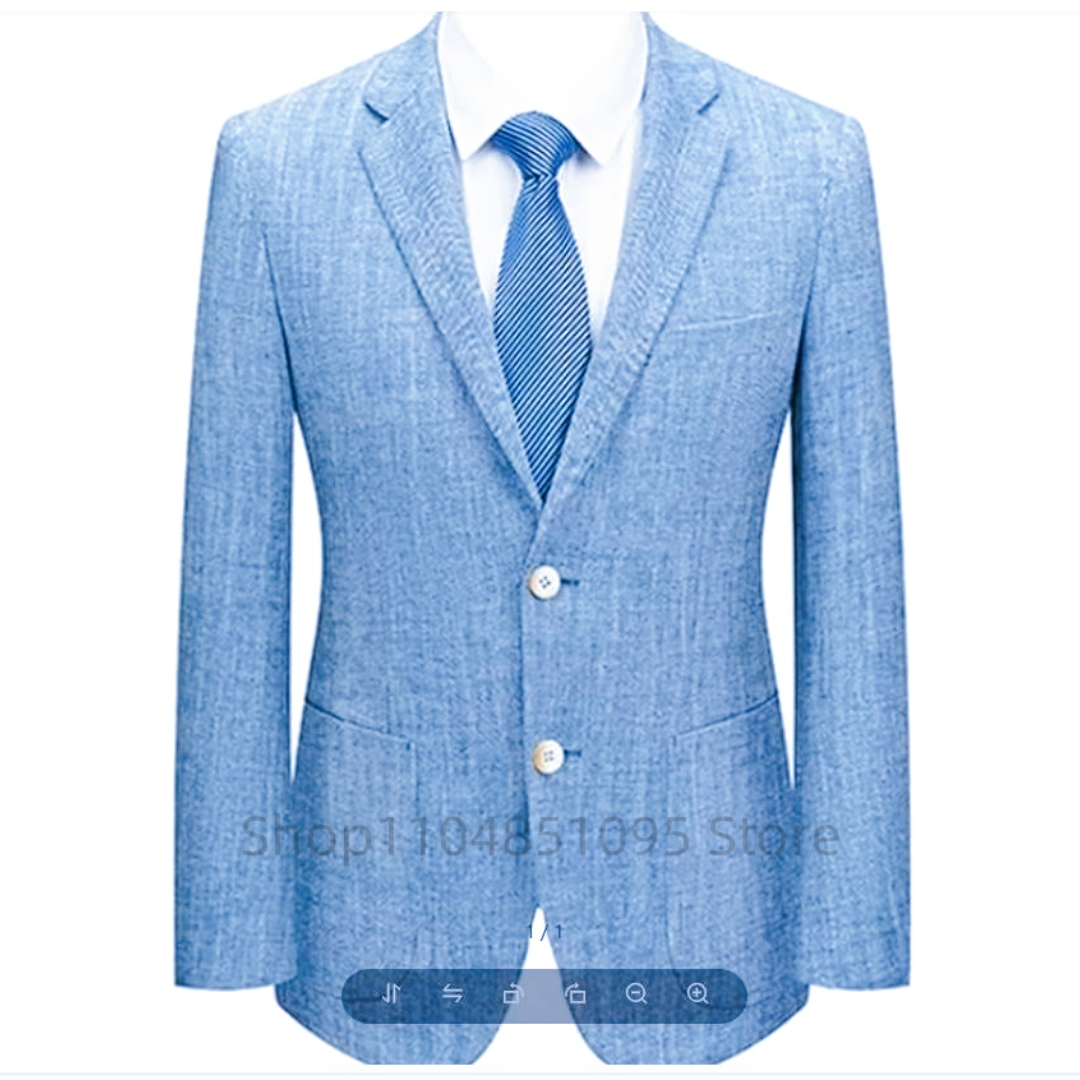 Blazer Slim Fit Masculino em L - Men Formal Wear Blue avaliação e preço
