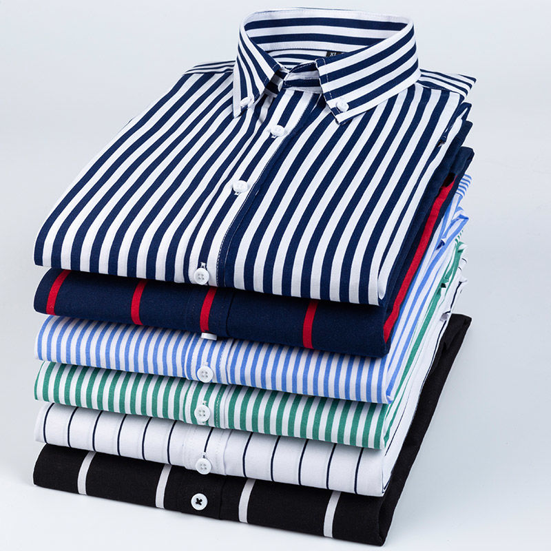 Camisa xadrez xadrez de manga  - Korean Men Formal Wear avaliação e preço