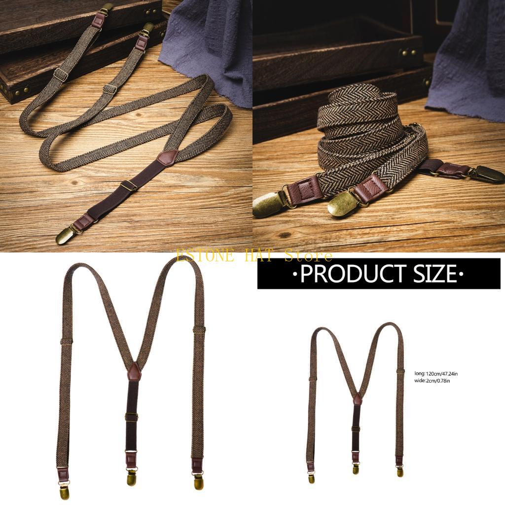 49MF Suspensórios elásticos ma - Men'S Formal Wear With Suspenders avaliação e preço