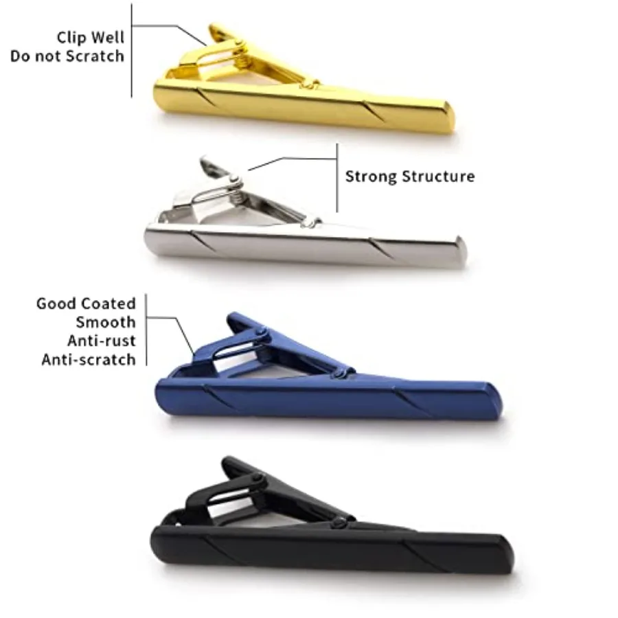 4 prendedores de gravata para  - Tie Bar Clip avaliação e preço