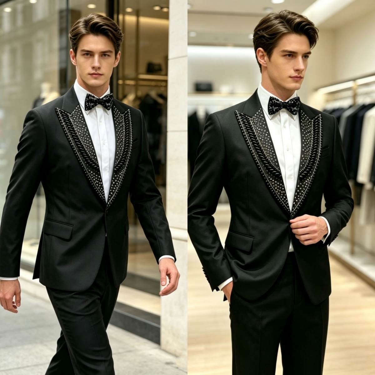 Ternos Formais de Casamento co - Men'S Formal Wear For Graduation avaliação e preço