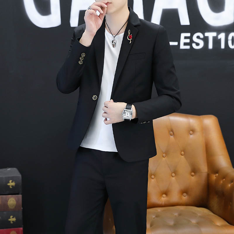 Jaqueta Masculina Estilosa e M - Korean Men Formal Wear avaliação e preço